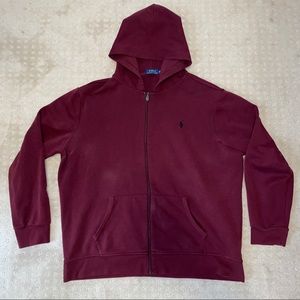 Polo Ralph Lauren Zip Hoodie Burgundy